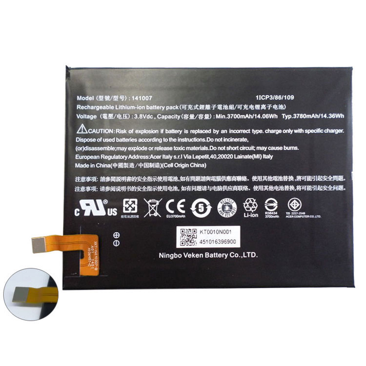 Batterie 141007 3780mAh/14.36Wh