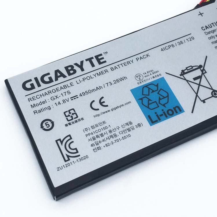 GIGABYTE GX-17S Batterie