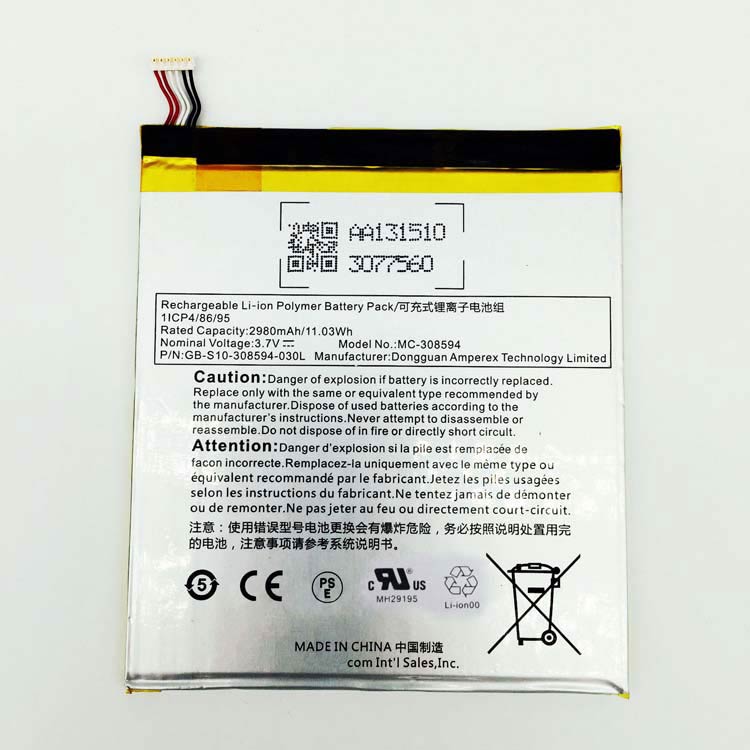 Batterie MC-308594 2980mAh