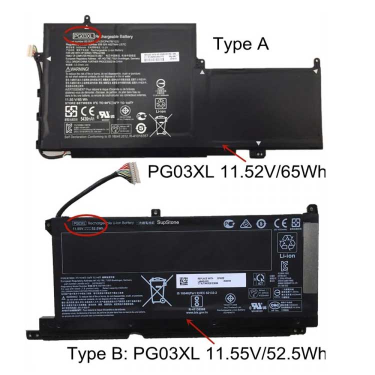 HP Light and Shadow Elf 6 Max Batterie