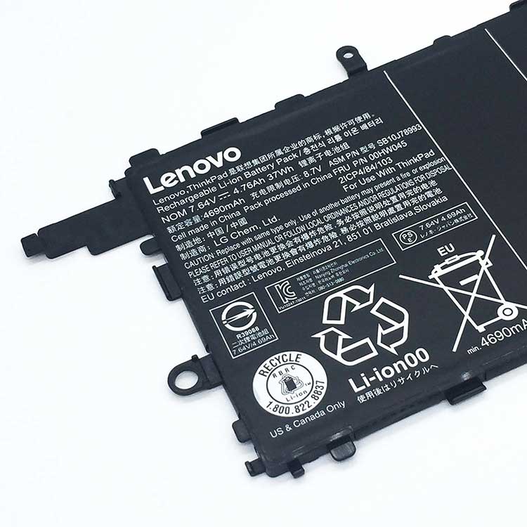 lenovo ThinkPad X1 Tablet 12Inch 2016 Batterie